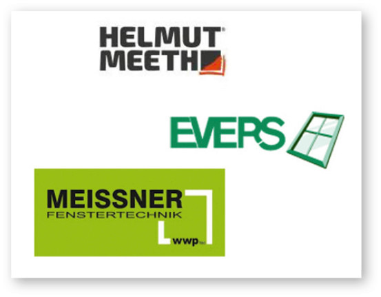 Künftig gemeinsam unter dem Dach der Do F﻿enster Gruppe GmbH: Die Unter­nehmen Helmut Meeth, Evers Bauelemente und Meissner.