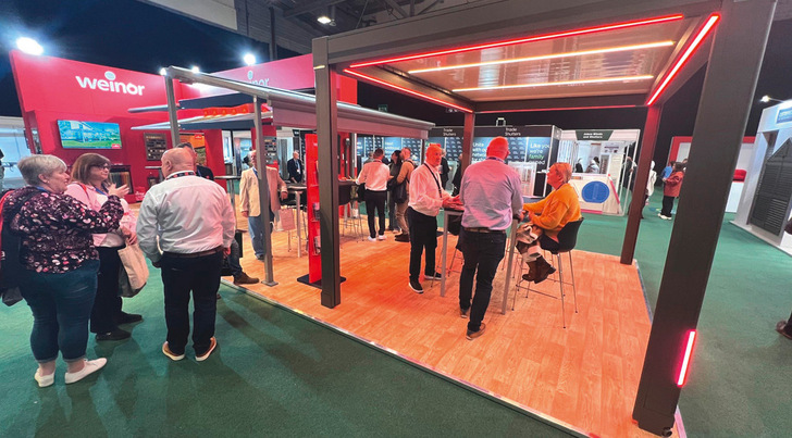 Modulare Systeme: hochwertige Markisen und Überdachungen von Sonnen- und Wetterschutzspezialist Weinor auf der BBSA