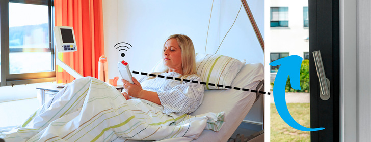 Die Patienten lüften selbst und entlasten damit das Pflegepersonal.