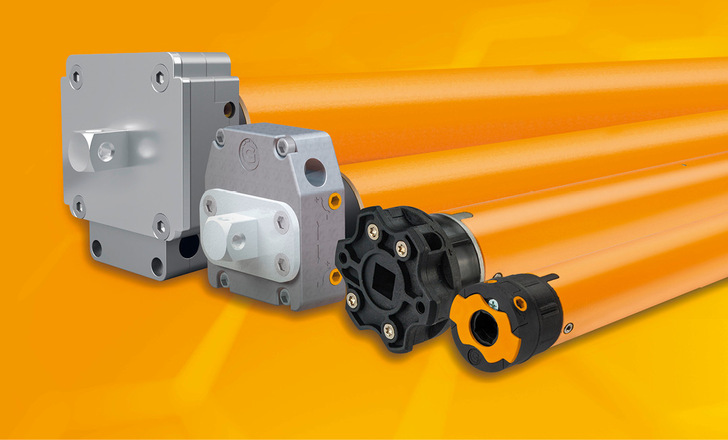 Die leisen und energieeffizienten Rohrmotoren der Tecline-Baureihe eignen sich mit 6 bis 140 Nm Drehmoment für textile Behänge und Rollladen.