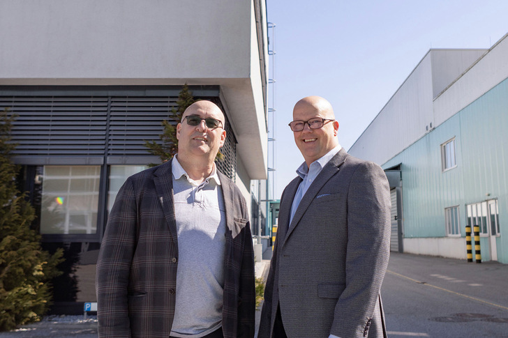 Das neue Management Duo von Lisec UK & Ireland Ltd: Georg Mair (l.) und Brett Bedford