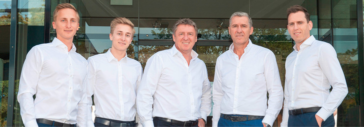v.l.: Gregor Klotzner, Lukas Klotzner, Andreas Klotzner, Christian Klotzner, ­Christian Klotzner jun.