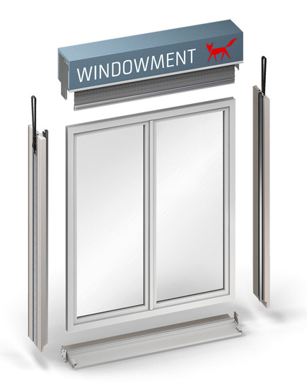 Das Fenstermodul Window­ment ermöglicht den Einbau von Fenster, Beschattungseinheit mit Rollladen oder Raff­store und passender Antriebstechnik sowie die Innen- und Außenfensterbank in nur einem Arbeits­schritt.