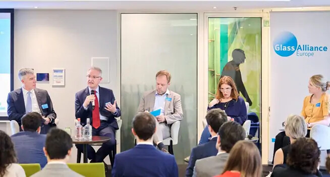 Spannende Diskussion bei der Glass for Europe Veranstaltung