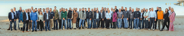 Gruppenfoto am Timmendorfer Strand
