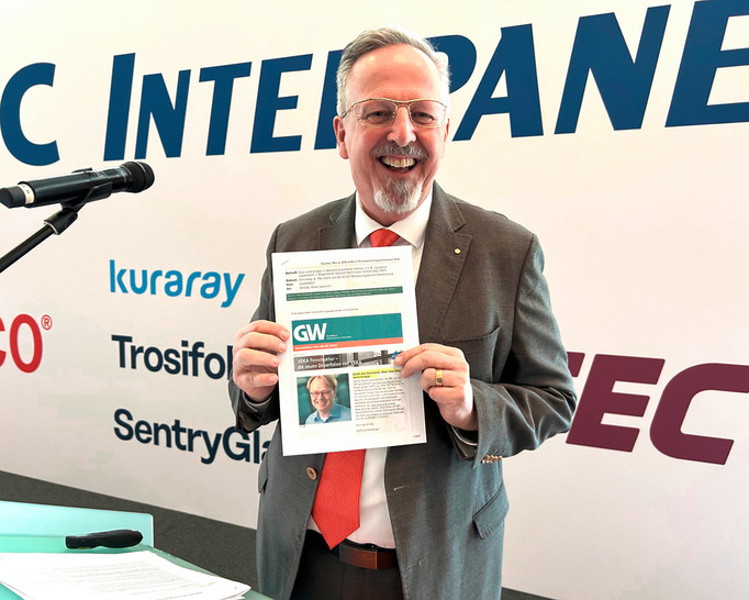 Bem Glaskongress 2025 zitierte BF-Vorstandsvorsitzender Hans-Joachim Arnold Beiträge aus der GW.