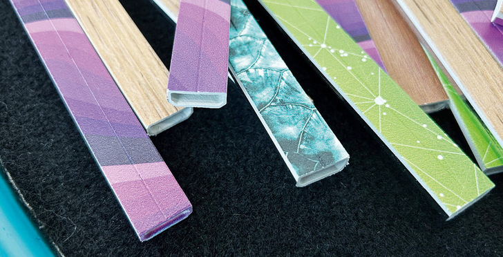 Durch die Gestaltung von Abstandhaltern lassen sich Isoliergläser farbig anpassen und optisch aufwerten.