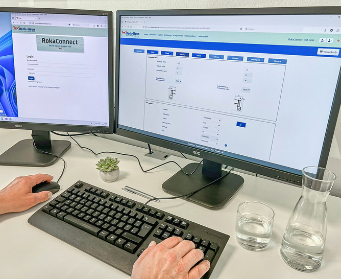 Einblick in die Kastenkonfiguration mit Erfassung von Zusatzausstattungen wie Statik­konsolen, Absturzsicherungen oder Lüftungssystemen.