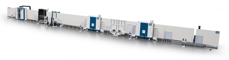 Die Glaston Ultra TPS Isolierglas-Linie wurde für die Fertigung von dünnen 3-fach-ISO-Einheiten entwickelt. Damit lassen sich auch herkömmliche Isoliergläser fertigen.