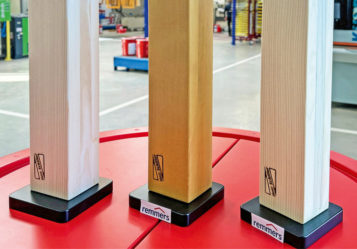 Bio-Kanteln: Die Lamellen in den Mittellagen bestehen aus Zirkularholz.