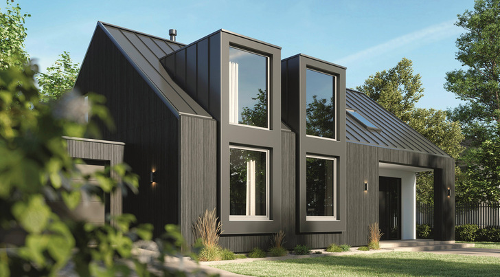 Das Schüco Kunststoffsystem FocuIng überzeugt mit moderner Optik, einem hohen Rezyklatanteil und sehr guten Wärmedämmwerten.