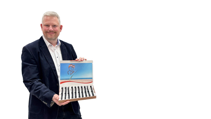 Achim Kockler hat mit seinem Team den -Fensterfalzlüfter „-arimeo“ mit Soft-motion-Technologie entwickelt.