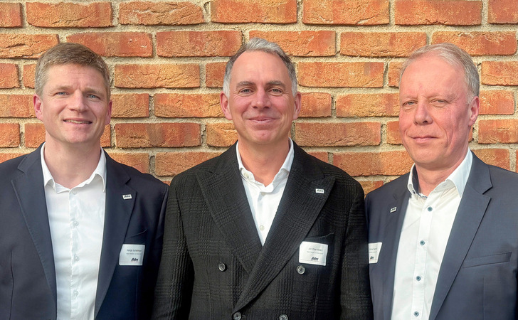 Das Führungsteam von Aldra (v.l.): GF Hanjo Junkelmann, GF Jan-Peter Albers und Michael Siegmann (Vertrieb)