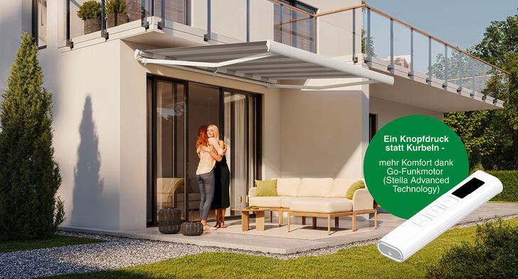 Mit der Markisen-Serie „Go“ erweitert Erhardt sein Sortiment im Preiseinstiegssegment.