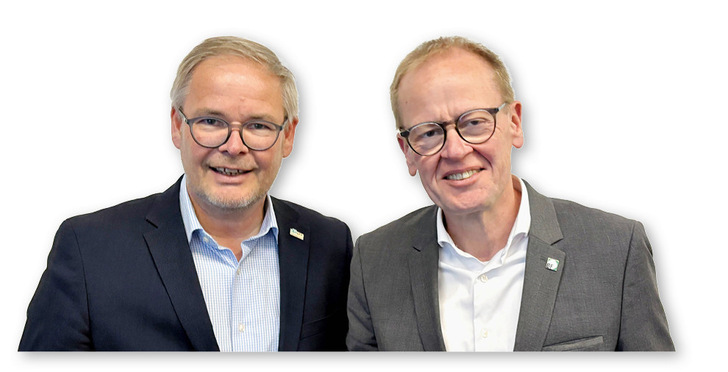 VFF-Geschäftsführer Frank Lange (l.) und ­BF-Geschäftsführer ­Jochen Grönegräs schauen ­zuversichtlich nach vorne