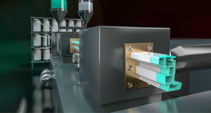 Mit dem thermoplastischen Pultrusionsverfahren werden mechanische Kennwerte auf Aluminium-Niveau erreicht. Stahlverstärkungen werden dadurch überflüssig.