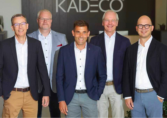 Das Vertriebsteam von Kadeco (v. l.): Claus Hermjohannes, Axel Christian Böhner, Oliver Kunz, Ralf Rosemuck und Ulf Kattelmann
