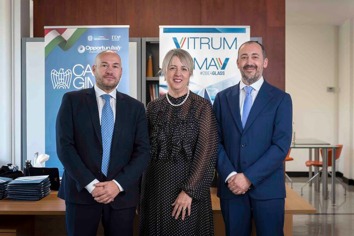 Das GIMAV Führungsteam v.l.: Matteo Padova (Vize-Präsident), Nancy Mammaro (Präsidentin) und Nicola Lattuada  (Vize-Präsident).