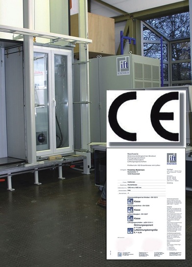 Nachweis der Produkteigenschaften für CE-Kennzeichnung 

Bild: ift Rosenheim