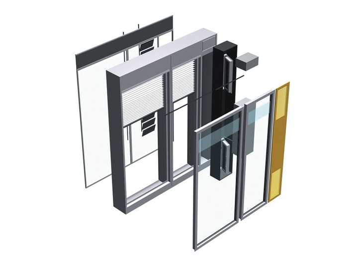 Das Wicona-Fassadenkonzept TEmotion integriert verschiedene Funktionen wie Lüftung, Klimatisierung, kombi­nierte Tages­licht­lenkung und Beschattung in der Fassade und funktioniert als energetisch autarkes System - © Hydro Building Systems / Uni Dortmund
