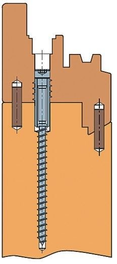 Reversible BefestigungDie Verbindungsart kann nachträglich ­gelöst ­werden, ohne die ­Befestigungselemente zu zerstören bzw. Holzprofile zu beschädigen.