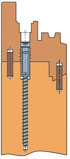 Reversible Befestigung<br />Die Verbindungsart kann nachträglich ­gelöst ­werden, ohne die ­Befestigungselemente zu zerstören bzw. Holzprofile zu beschädigen.