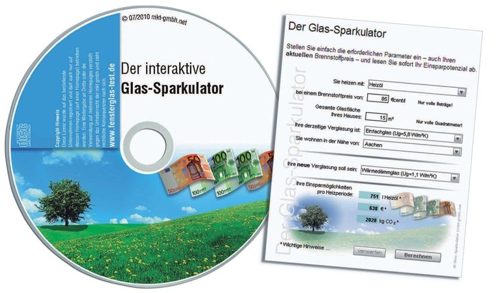Der elektronische Glas-Sparkulator zur Berechnung von ­Einsparpotenzialen bei Isolierglas, ist jetzt mit erweiterten ­Funktionen erhältlich.