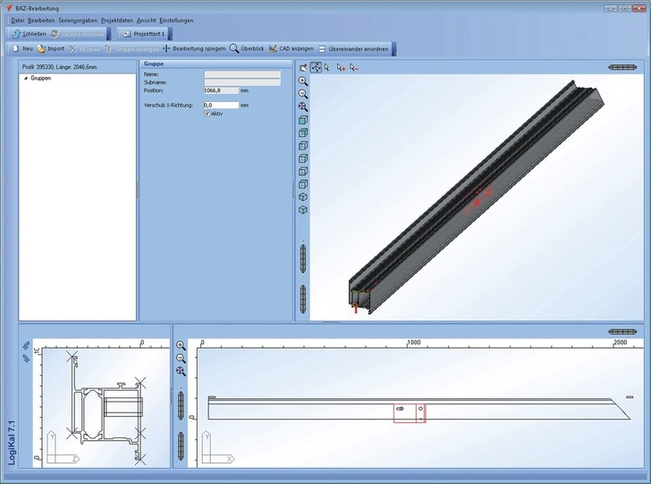 Das Software-Modul „CNC-Center“ ist eine Weiterentwicklung des ehemaligen „BAZ-Moduls“.