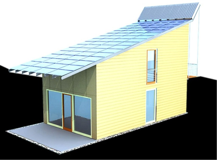 Auch mit kleinen Hauseinheiten lässt sich ­Energie gewinnen. - © Foto: Rolf Disch SolarArchitektur
