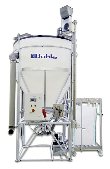 Der Sedimentor 2.4 P ist die größte Kühlwasserreinigungsanlage der Reihe. Der Tank der vollautomatischen Anlage fasst 2,4 m³3 Schmutzwasser. Damit eignet sie sich zu Kühlwasserklärung mehrerer Glasbearbeitungsmaschinen.