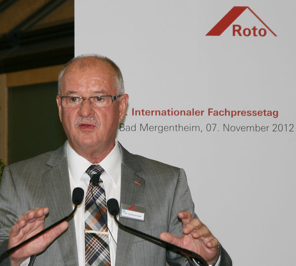 Roto-Vorstand Dr. Eckhard Keill in Bad Mergentheim