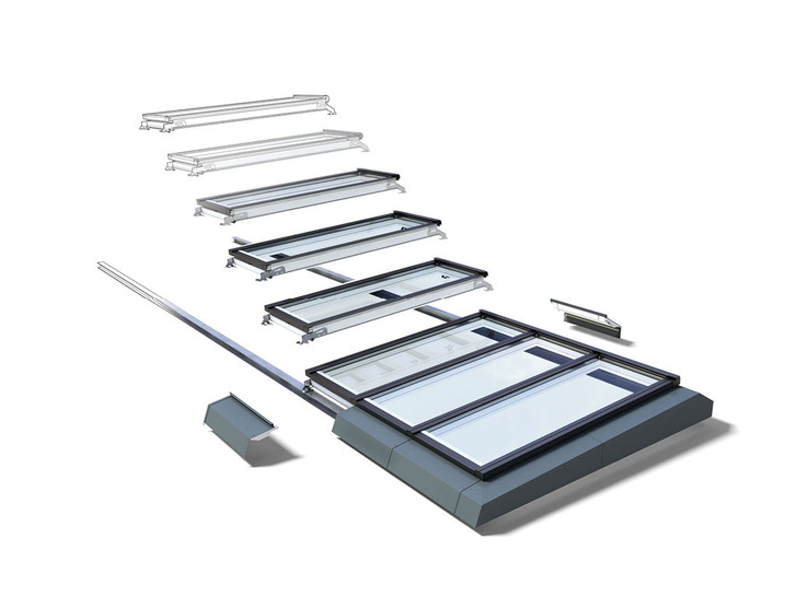 Das modulare Velux-Oberlicht-System für den Objektbau ist jetzt auch in Deutschland verfügbar. Es wurde speziell für öffentliche, gewerbliche Gebäude und Bürobauten entwickelt.