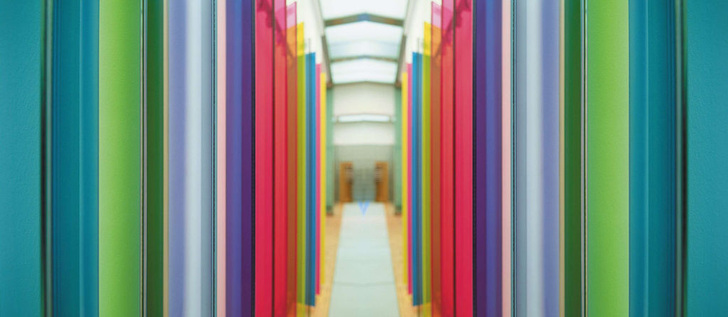 Glas in allen Farben: Heute lässt sich fast jeder Farbton ­— ähnlich den bekannten RAL-Farben — herstellen.