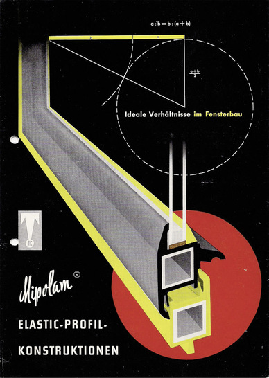 Als „Fenster der Neuzeit“ bewarb man in den 1950er Jahren die ersten Kunststofffenster und lobte dessen materialtechnische Vorzüge gegenüber dem Holzfenster.