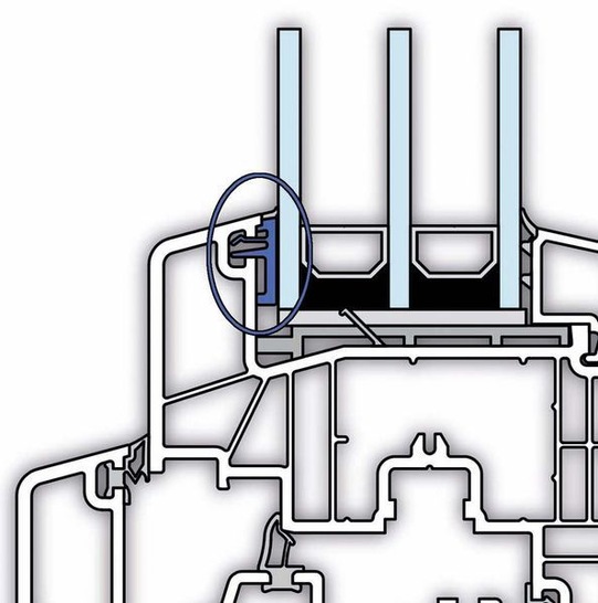 Die Klebeadapter-Technologie von profine ermöglicht dem Verarbeiter eine rationelle und wirtschaftliche Trockenverklebung.