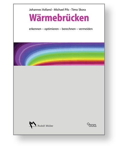 Wärmebrücken, von Johannes Volland, Michael Pils und Timo Skora, 2012. 221 Seiten mit 242 Abbildungen und 47 Tabellen. Excel-Berechnungshilfen stehen für Buchkäufer zum Download bereit: 59 Euro, ISBN 978-3-481-02799-5.