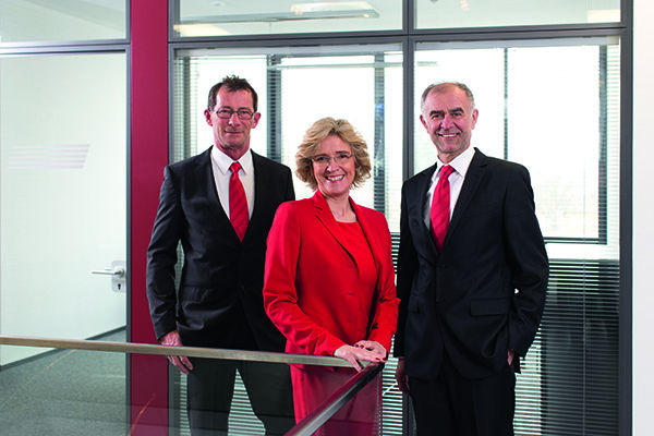Vorstand der Warema Renkhoff SE: (v.l.n.r.) Gerhard Mader, Angelique Renkhoff-Mücke, Harald Freund