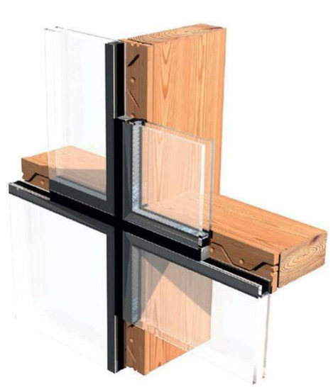 Holz-Glas-Verbundsysteme ermöglichen filigrane 

Glaskonstruktionen mit Holz. - © UNIGLAS|FACADE
