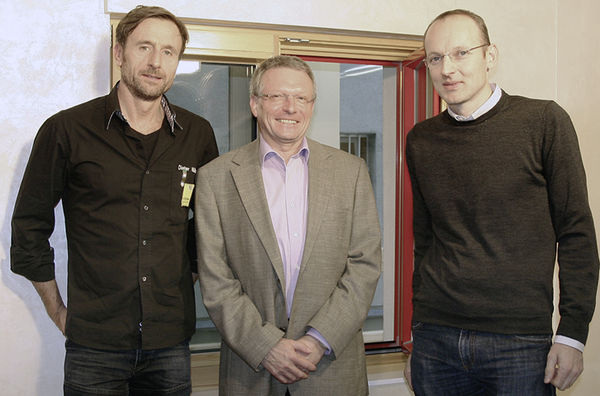 
Auf ein Gespräch mit (v.l.) Glasermeister Dieter Müller, EBZ-Geschäftsführer Ulrich König und Glasermeister Bernd König traf sich die GLASWELT in den Räumen des Stuttgarter Energieberatungszentrum. 
