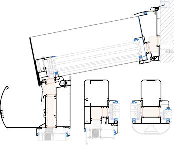 
Schnitte durch die neue Wintergartenserie S6000i von Schilling.
