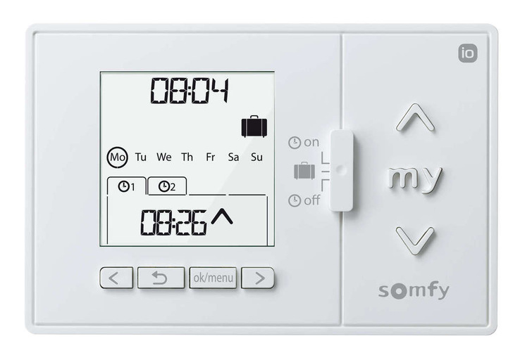 Die Zeitschaltuhr Chronis io wechselt problemlos vom manuellen auf den automatischen Betrieb.