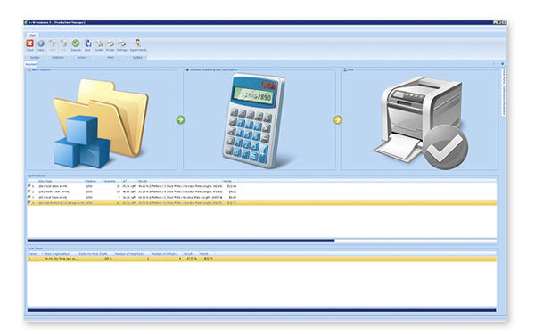 
Das ERP-System umfasst die Produktionsplanung und -verwaltung und es verfügt darüber hinaus über ein Routenplanungsmodul neuester Generation, bei dem bereits die Produktion durch die optimale Route und die durch sie bedingte Beladesequenz des Glastransporters mitbestimmt wird.
