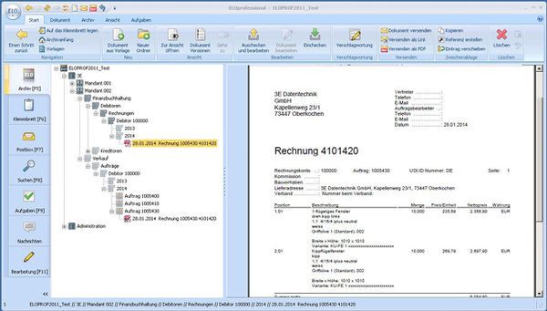 
Der elektronische Leitz Ordner (ELO) erleichtert das Dokumentenmanagement.
