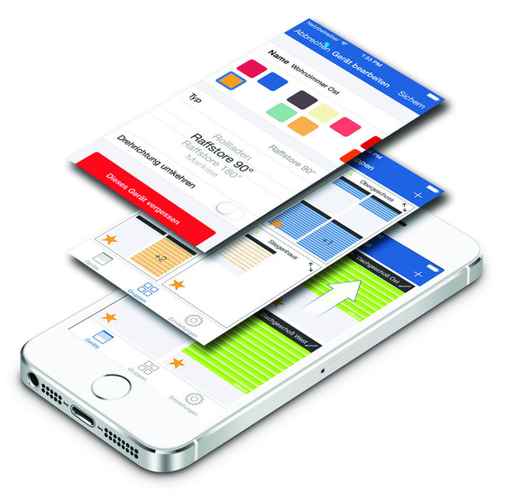 Bedienoberfläche der Onyx-App am iPhone