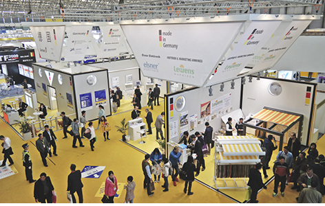 
Ein volles Haus konnte der „German Pavilion“ mit seinen 10 Ausstellern an jedem der drei Messetage auf der R+T Asia vermelden. Die deutschen Markenprodukte waren dabei gefragter denn je. 
