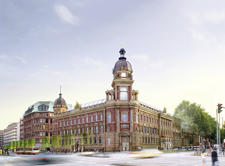 <p>
Die Alte Oberpostdirektion am Stephansplatz in Hamburg wurde umfassend saniert.
</p> - © Foto: dreidesign.com 3D Visualisierungen

