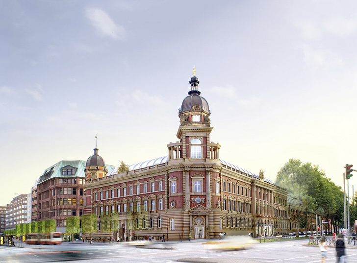 
Die Alte Oberpostdirektion am Stephansplatz in Hamburg wurde umfassend saniert.
