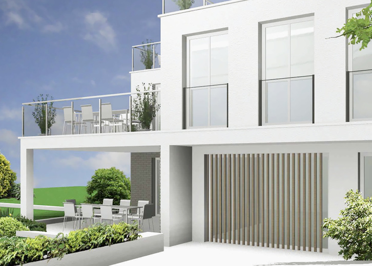 



Große Fenster in der Fassade müssen i. d. R. ab mindestens einem Meter Einbauhöhe gegen Absturz gesichert werden. Eine elegante Variante sind Glaslösungen, sprich französische Balkone.
