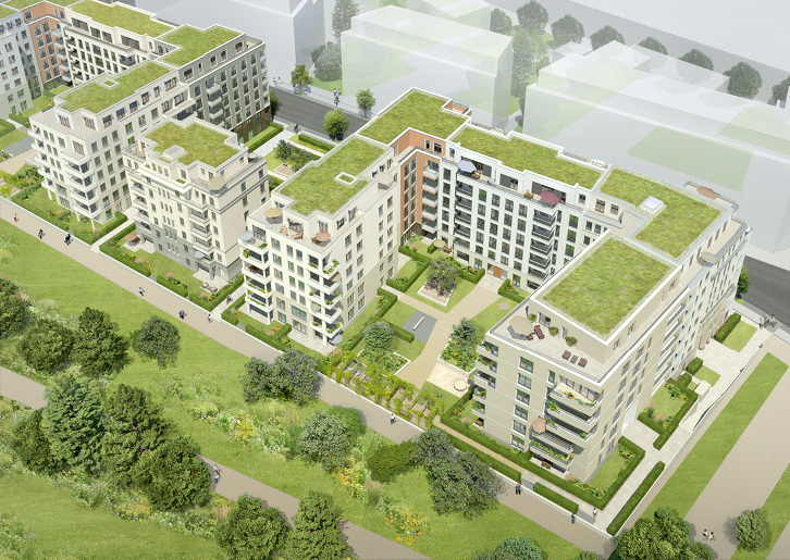 
In direkter Nachbarschaft zum Potsdamer Platz errichtet die Groth Gruppe in Berlin derzeit unter dem Namen „Flotwell Living“ elf Stadthäuser mit hochwertigen Wohnungen. 
