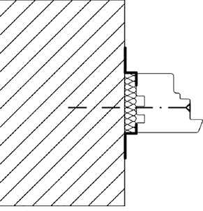 
Grundprinzip eines Fensteranschlusses = Standard-Fenstereinbau
